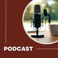 Imagen de Podcast en donde hay un micrófono