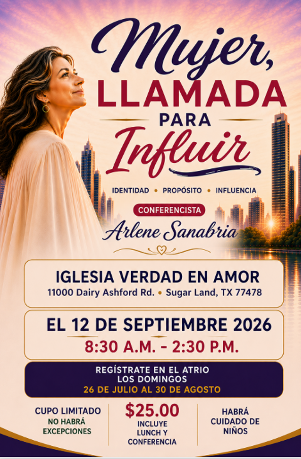 Flyer para evento Mujer llamada para influir