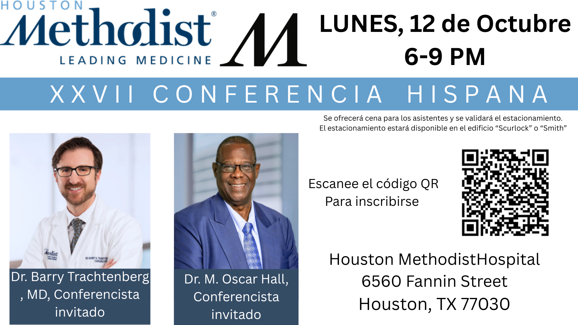 Anuncio de la conferencia de Houston Methodist hospital